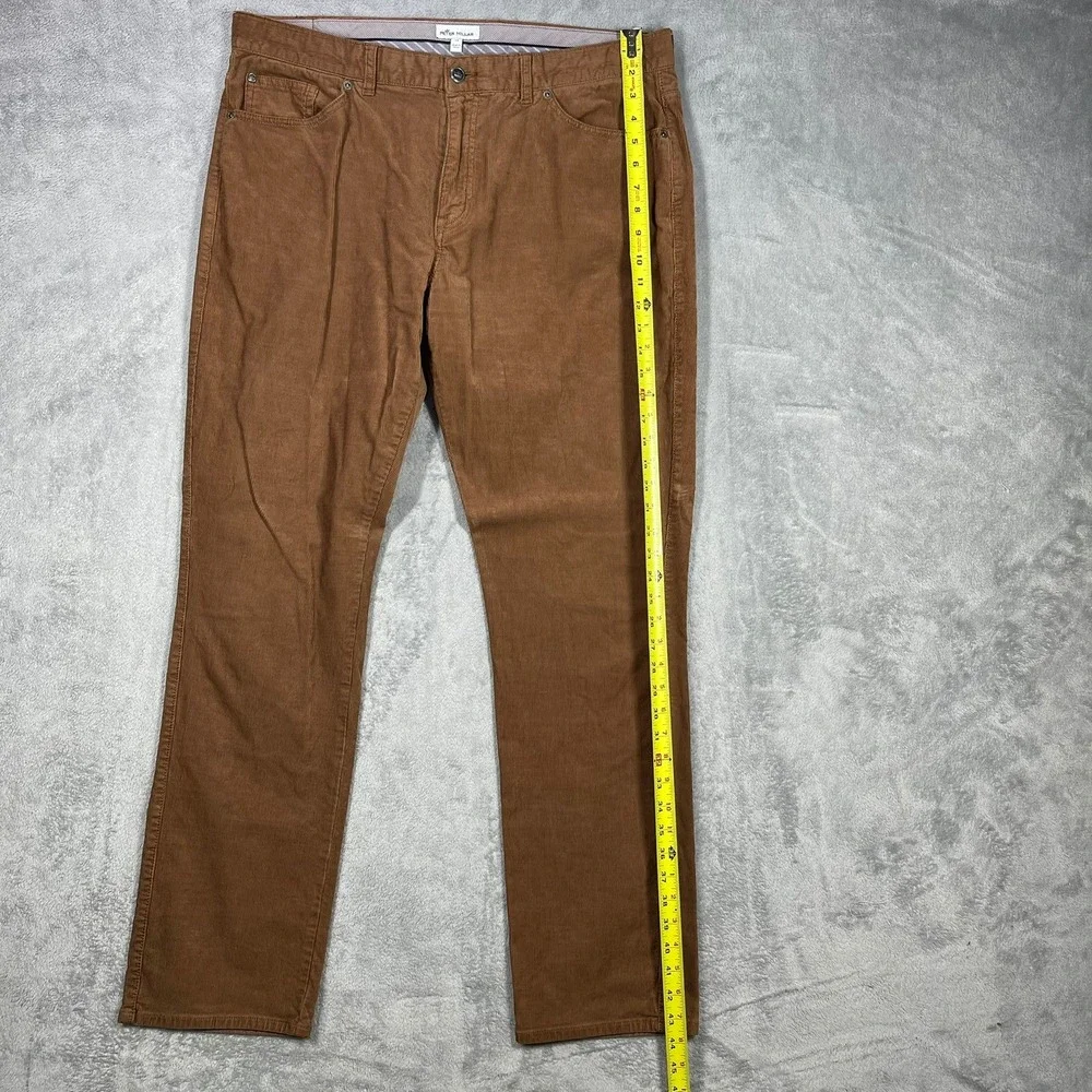 Peter Millar Corduroy Pants Mens 38 Brown Stretch Five Pocket MF20B29